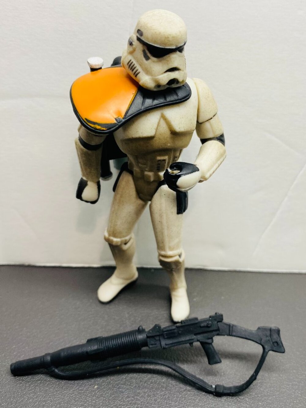 1996 Star Wars Tatooine Sandtrooper Figure, POTF2, Backpack, Blaster, 3.75", EUC